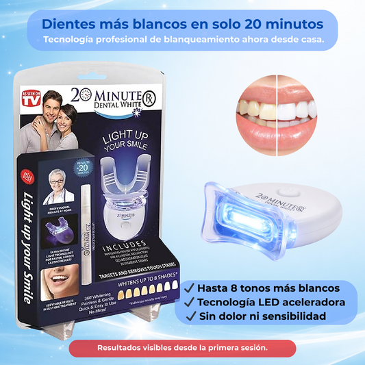 Kit de Blanqueamiento Dental LED | En una semana tus dientes más blancos