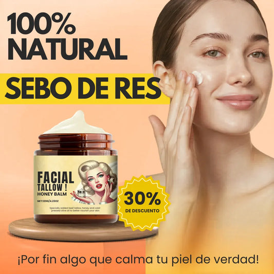 SEBO DE RES Facial Tallow™| REPARA PIEL SECA Y SENSIBLE | 100 % ORGÁNICO