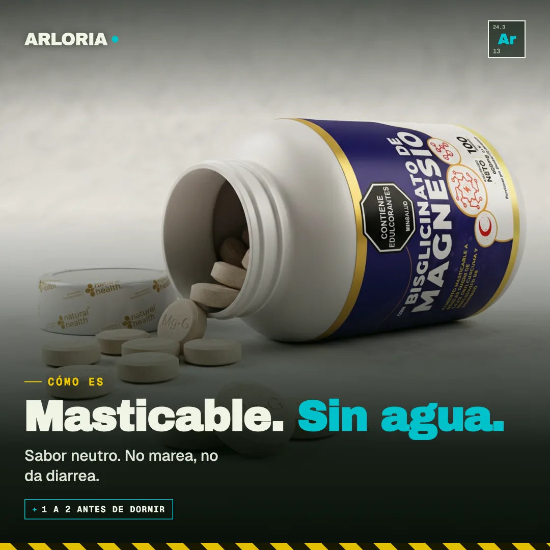 Bisglicinato de Magnesio · Siente el cambio la primera semana